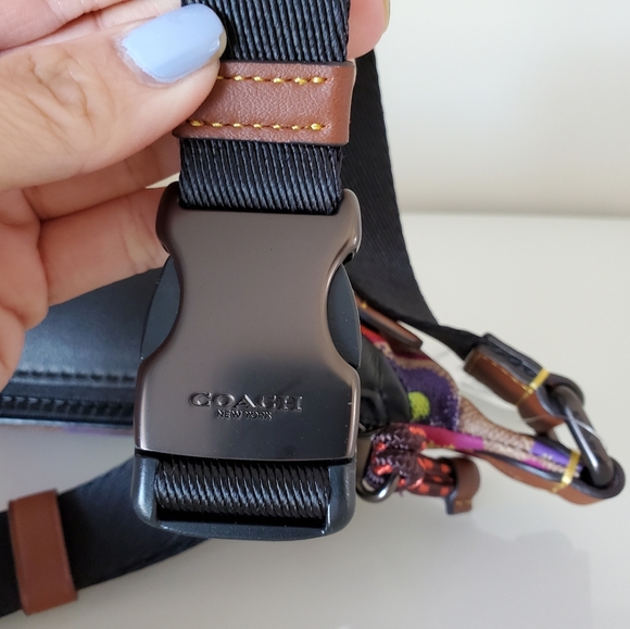 Coach Mini Rivington Belt Bag in Signature Canvas - Picture 14 of 15